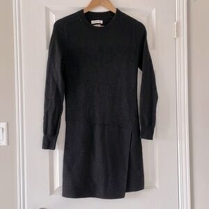 Isabel Marant Etoile Wool Blend Split Layered Hem Midi Dress US 8